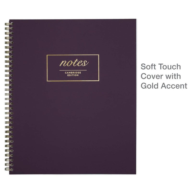 Cambridge Meeting Notebook, Journal, 8-3/8" x 11", Legal Ruled, 80 Sheets, WorkStyle, Fashion, Purple (49567) - Image 5